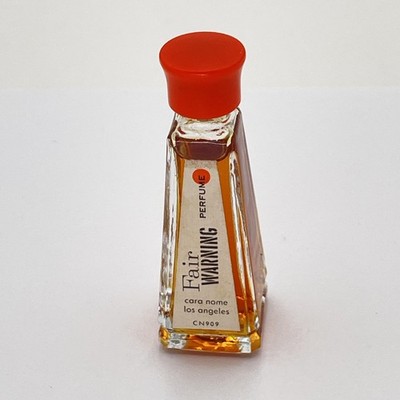 Vintage Cara Nome Fair Warning Perfume 1 Dram 0.125 Oz Mini Sample Bottle CN909