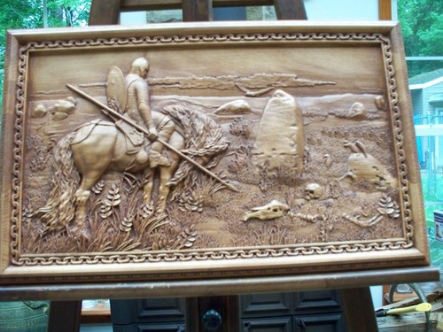 The HERO and the Stone of destiny, FATE, sculpture ,basorelief - Picture 3 of 10