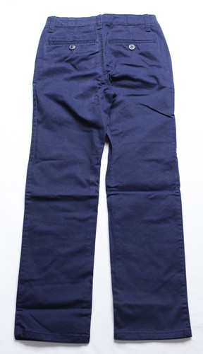 Gap Kids Unisex Kids Slim Lived In Uniforms Chinos EJ3 Navy Size 7 Slim NWT - Picture 3 of 4