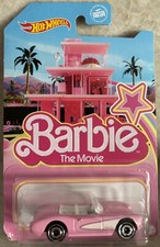 Hot Wheels 1956 Corvette Barbie Pink 2024 The Movie Barbie New