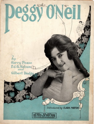 Peggy, O'Neil Clara Morton Photo, 1921  vintage sheet music