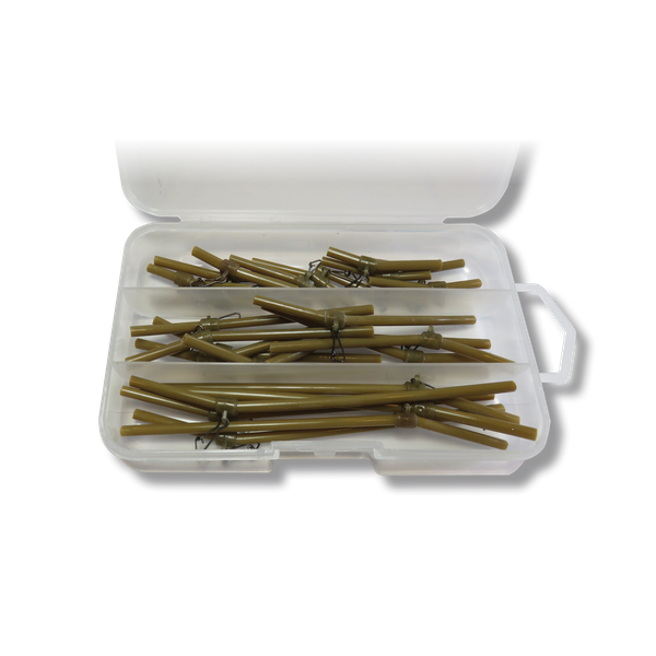 30 X Anti Tangle Feeder Boom Sortiment Box 1 Camou Halter FüR Futterkorb Behr-image