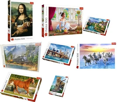 TREFL Puzzles 500 Teile verschiedene Motive Landschaft Tiere Bilder