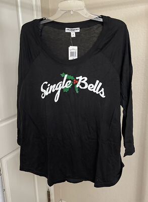 Sub Urban Riot Black Single Bells Print T-Shirt Size 2X 1096