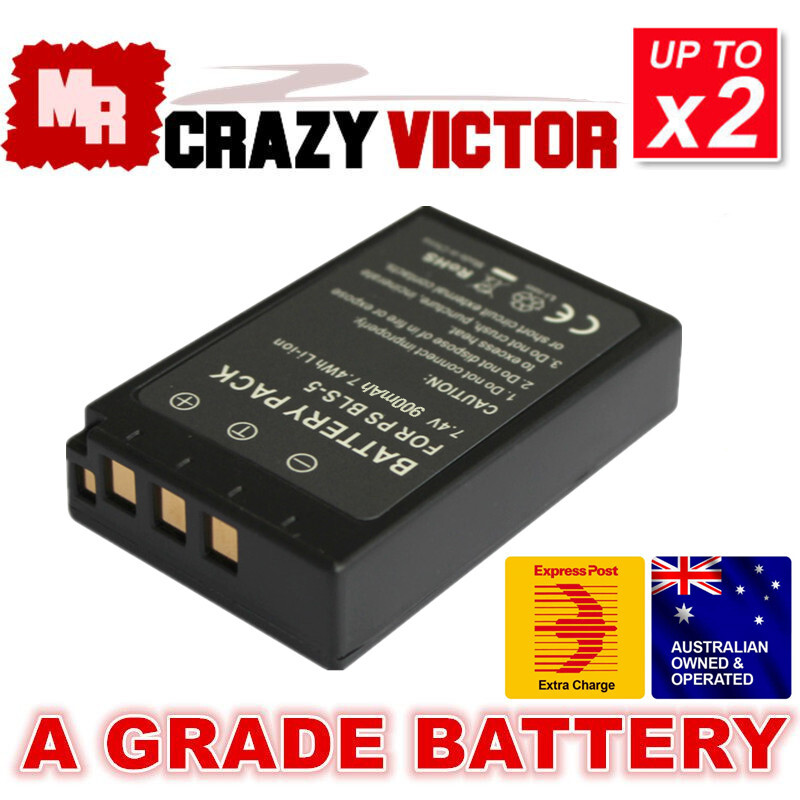 Replacement Battery for Olympus OM-D E-M10 II III IIIs IV 3s E-M5  Mark III