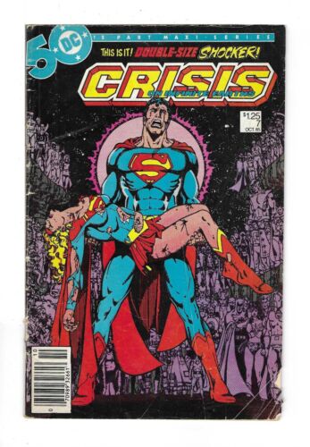 CRISIS ON INFINITE EARTHS #7 --- DEATH OF SUPER-GIRL! DC Comics! 1985! VG-