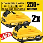 2 PACK For Dewalt DCB122 2.0Ah 12V 12 Volt Max Lithium Ion Battery DCB124-2
