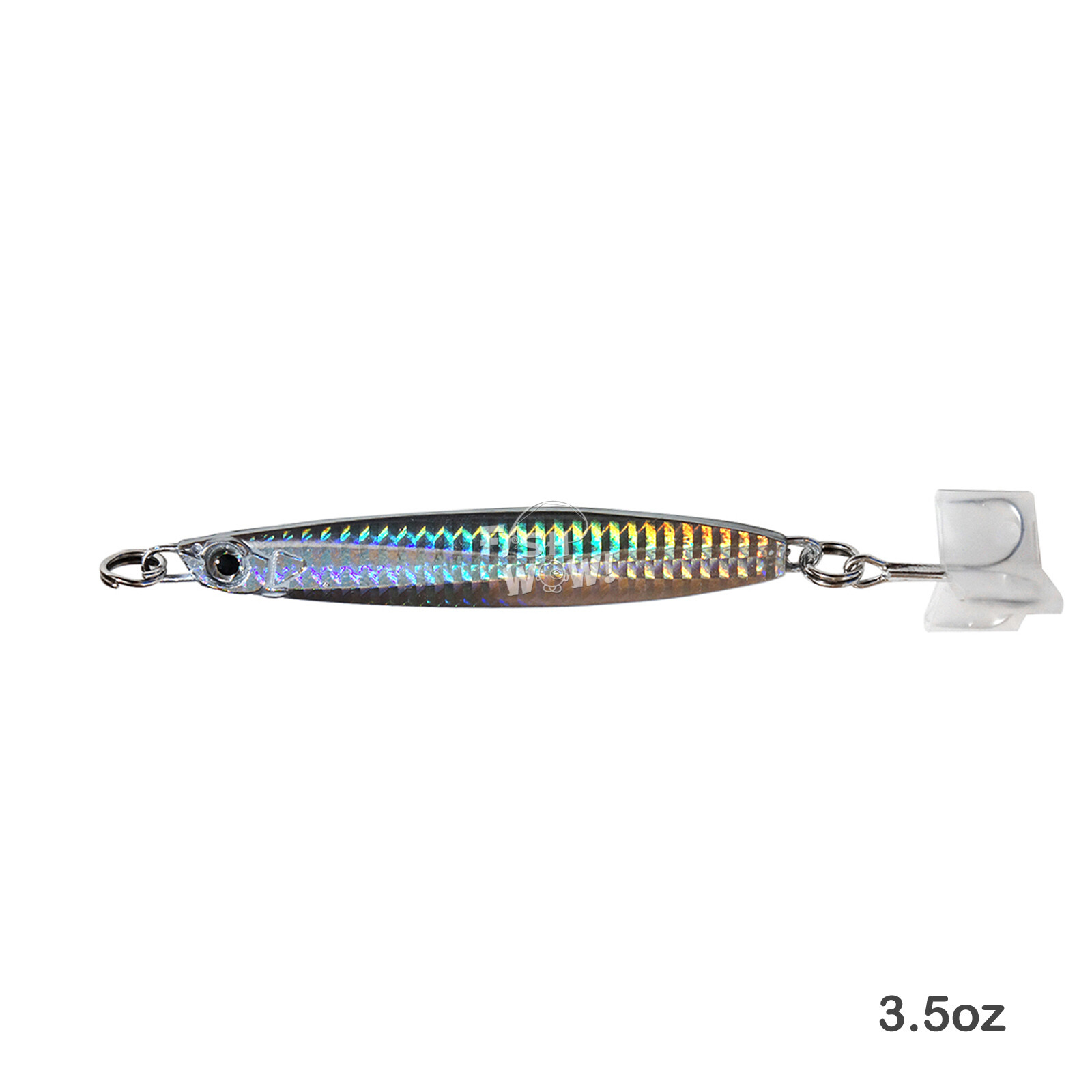 20pcs 3.5oz Colt Sniper jig 100g Vertical jig 3561D-DT MUSTAD treble Hook Silver - Image 5