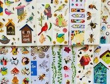 Bird plant Lot Stickers Planner Craft Scrapbook Variety mxd Themes  979pcs
