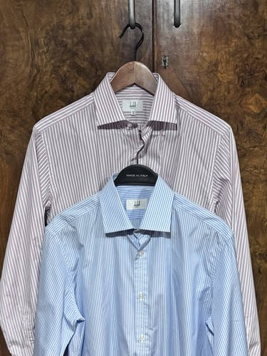 Dunhill Mens Striped Shirt Size 15.5 / 39 - Gorgeous! - Picture 12 of 12