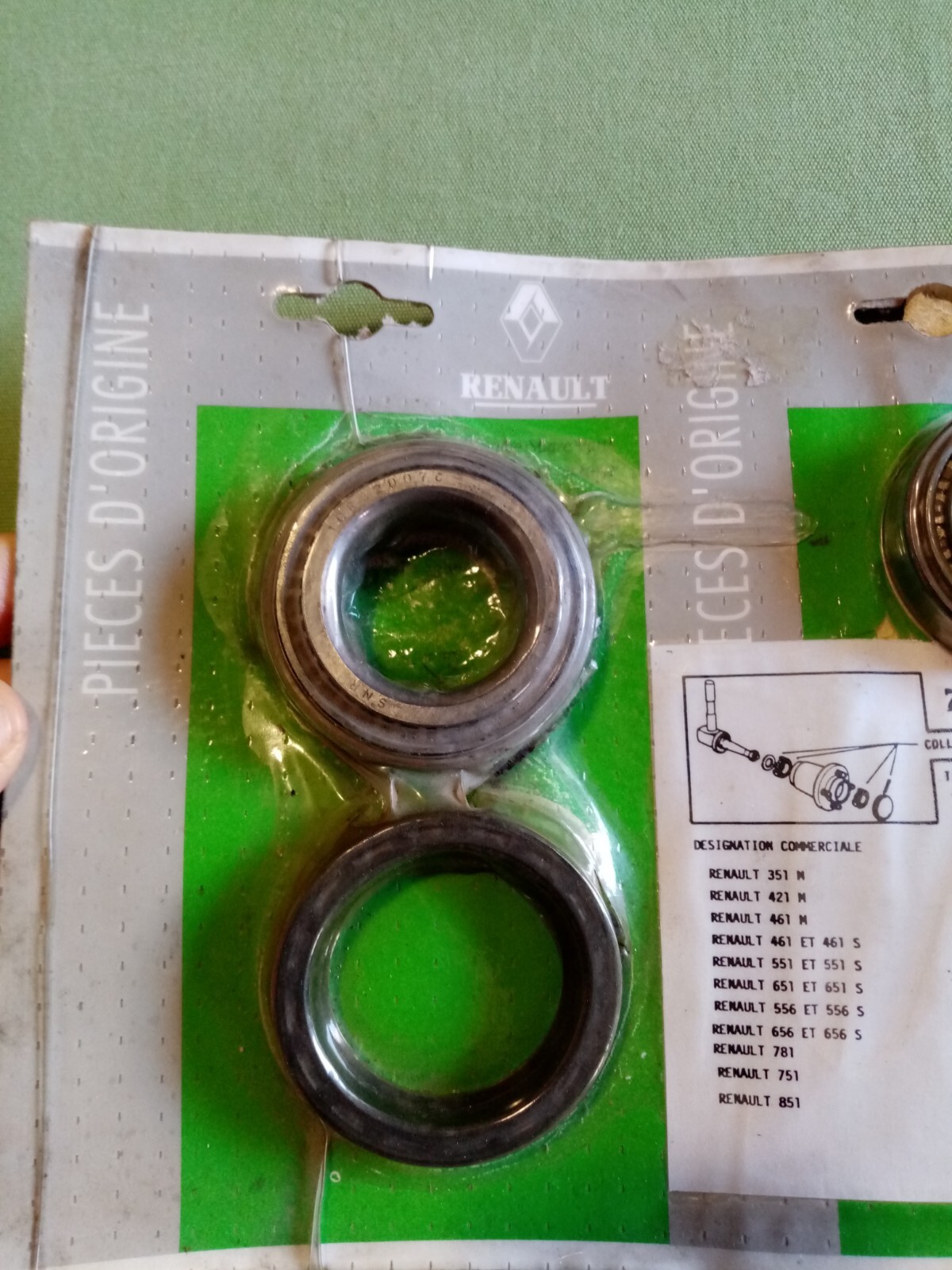 Kit roulement roue avant Renault Tracteur Collection D22 - 2