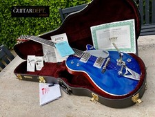 ✮ULTRA RARE✮MINT!✮2013 Gretsch G-6128 T Jet✮ROYAL BLUE AAA Figured✮EBONY✮AMAZING