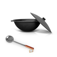 Kazan Gusseisen 16 L Uzbekisch Schaumlöffel Plov Kochtopf WOK Namangan