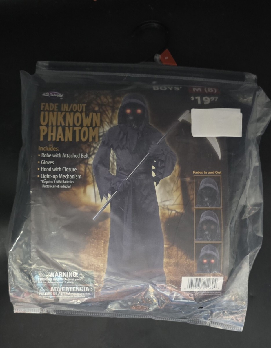 Phantom Child Costume With Fading Eye Glasses - Fun World Halloween Costume