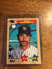 1987 Topps Baseball # 606 AL All Star Don Mattingly 1st Base