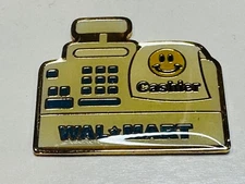 Walmart Wal-Mart Employee Associate Hat Pin Vintage Cashier Cash Register NCR