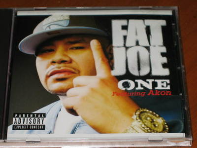 FAT JOE W/ AKON - One - 4 Track DJ PROMO CD RARE! w/ Radio Acappella version rap