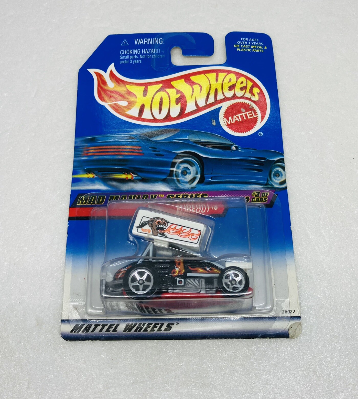 Hot Wheels 2000 Fans Maniax Series #3 of 4 Cars Slideout #019 Mattel 0