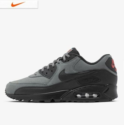 nike air max 90 essential black grey red