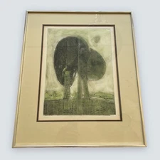 Robert Inman Lithograph Art Print California “the Early Bird” Signed Numbered