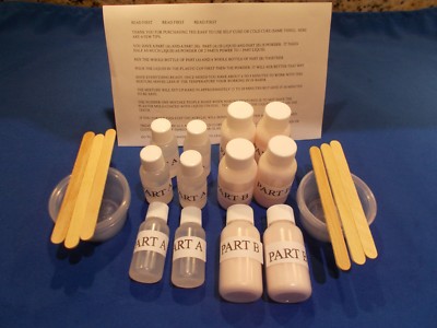 EZ HOME DENTURE SELF CURE  ACRYLIC EASY TO USE FOR 3 FULL DENTURES SETS DIY