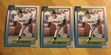 Lot of 3 1990 Topps #703 Jeff Brantley GIANTS great for TTM autographs