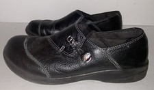 Clarks Collection Womens Cheyn Misha Loafer Shoes Black Slip on Size 7.5 M