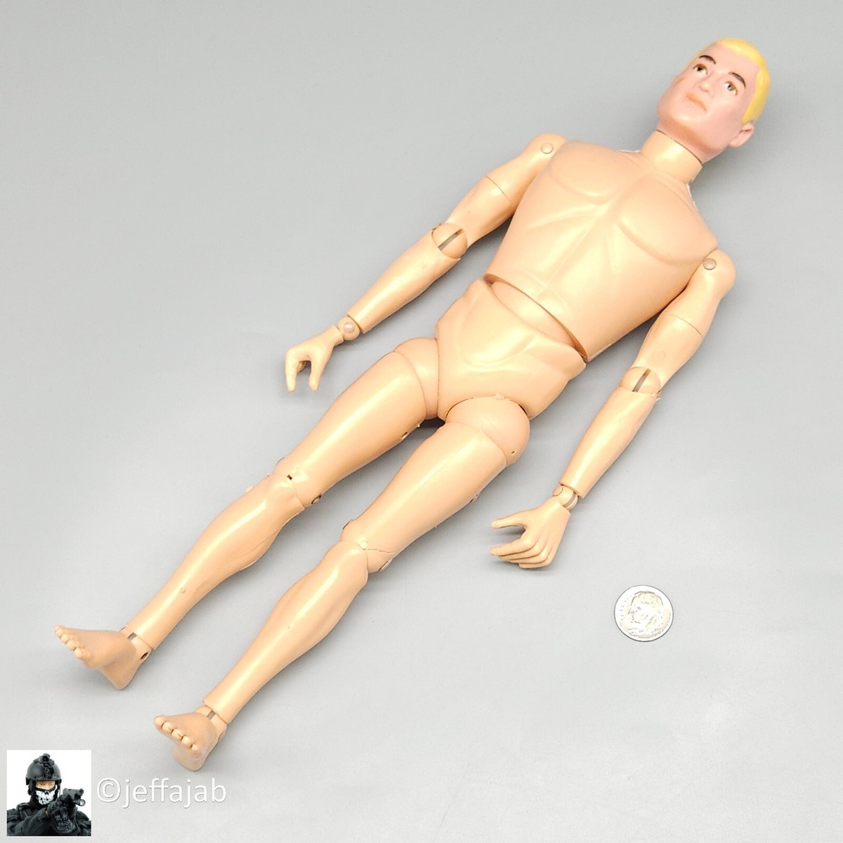 1:6 scale Vintage 1964 Hasbro GI Joe Blond Hair C7 12 1:6 scale Vintage 1964 Hasbro GI Joe Blond Hair C7 12