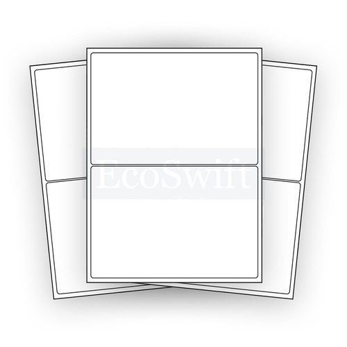(100) 8.5 x 5.5 XL EcoSwift Shipping Half-Sheet Self-Adhesive eBay PayPal Labels - Picture 4 of 6