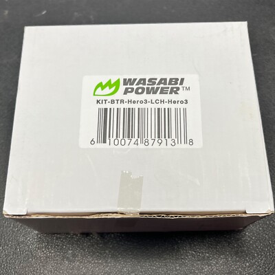 Wasabi Power Battery and New Charger for GoPro HD HERO3+, HERO3 (2 batteries)