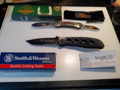 Smith & Wesson Folding Pocket Knife ExtremeOps Linerlock CK5TBS & Frost 35th NEW