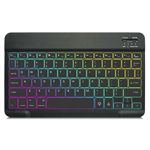 For Samsung Galaxy Tab A9 Plus 11" Tablet Backlit Keyboard PU Leather Case Mouse - Picture 21 of 55