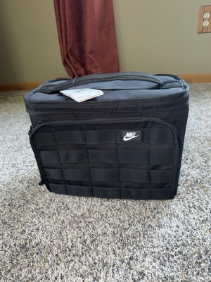 #ad Nike Futura Sport Black Insulated PEVA Lining Lunch Box Tactical 13.75L NWT New $49.99