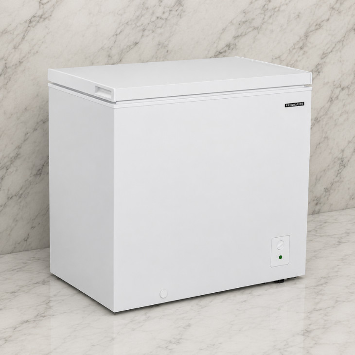 Frigidaire 7.0 Cu Ft Chest Freezer, White, Deep Freezer for Garage & Home