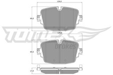 TOMEX Brakes Bremsbelagsatz, Scheibenbremse TX 16-13 für AUDI BENTLEY