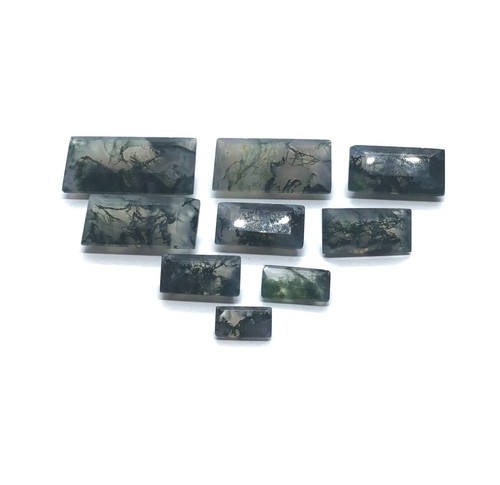 Piedra preciosa suelta AAA corte baguette ágata musgo natural para hacer todas las joyas - Imagen 21 de 24