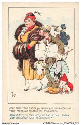 AYGP7-0812-ILLUSTRATOR - MICH - Mein Lieber - Sie hätten diese Dup-Damen begrüßen können