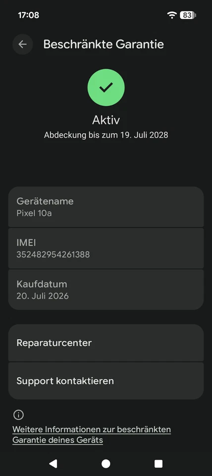 Google Pixel 10a · 128GB, Foto 3 von 5