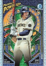 2024 Bowman #PP-7 Brock Wilken Prospect Power-Up Mojo Refractor Mega Box