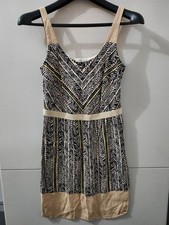 Ann Taylor Loft Dress Womens 2 Tank Sleeveless Aztec Tribal Empire Ray Stretch