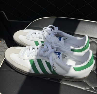Adidas Samba OG White Collegiate Green Gum IE3437 Men s Size 11.5 NEW Deadstock