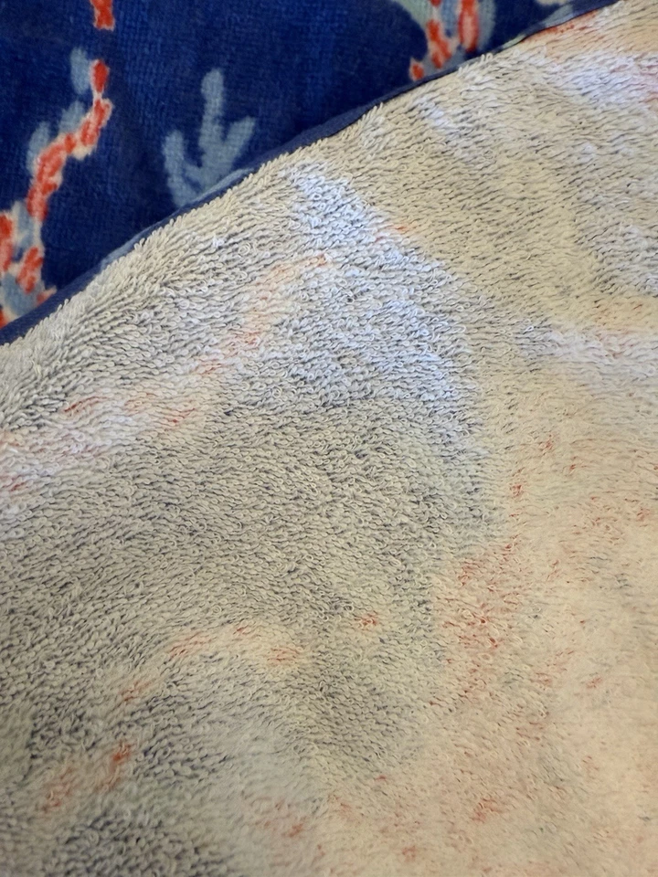 Lilly Pulitzer Beach Towel Borealis Blue Swim on Over Coral Red White Blue NWOT - Image 3 of 4