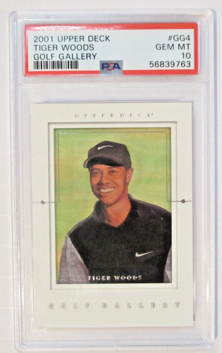 2001 Upper Deck Tiger Woods Golf Gallery #GG4 PSA 10