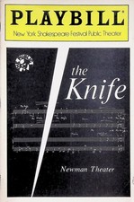 The Knife Playbill (1987) - Mandy Patinkin