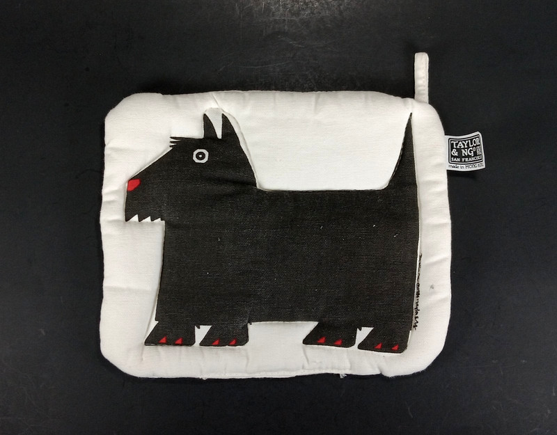 VTG Taylor & NG Scotty Dog Oven Hot Pad Kitchen Potholder Scottish Terrier  '84 