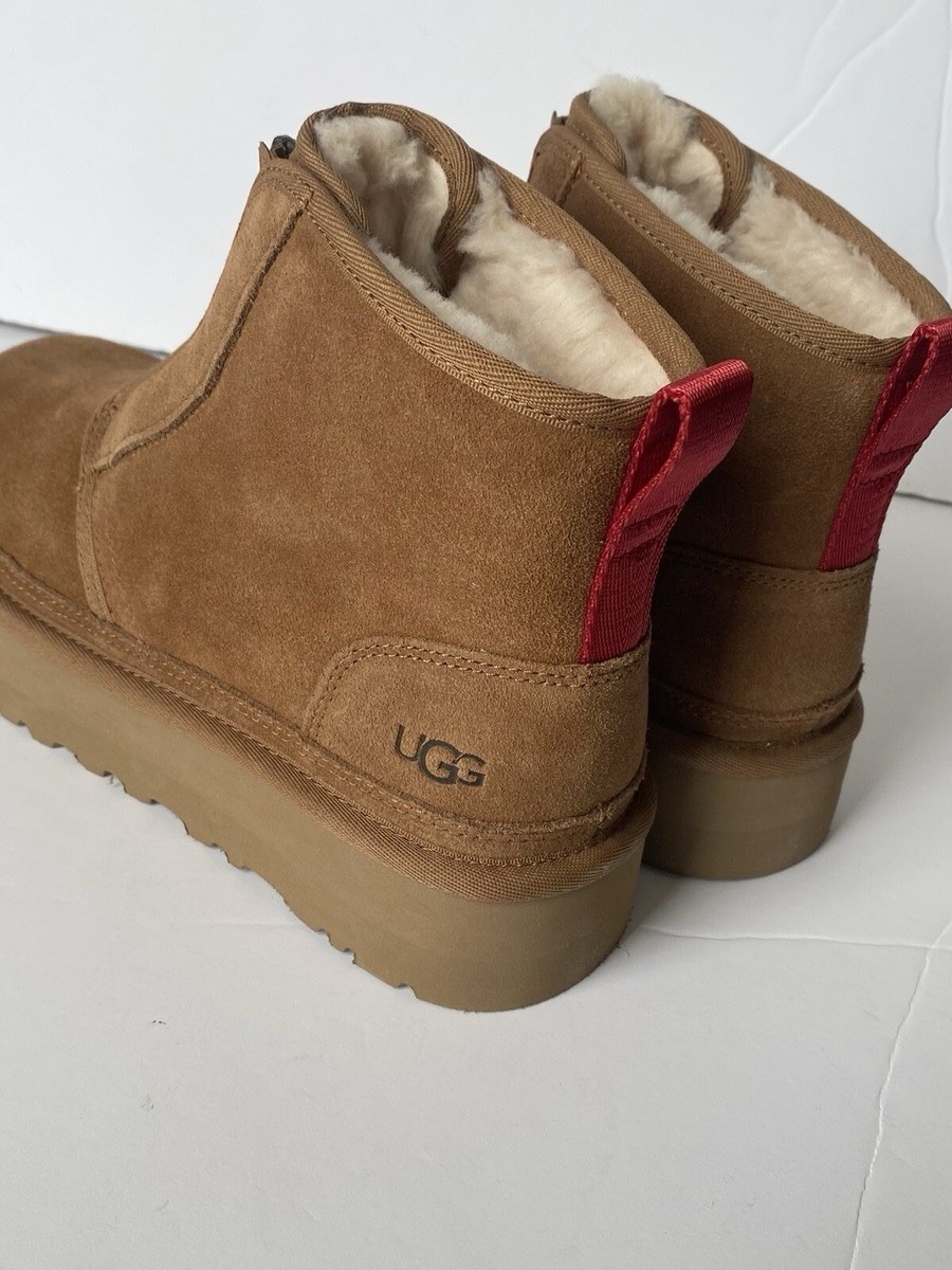 UGG Neumel Platform Women's Boot, Size 9 - Chestnut for sale