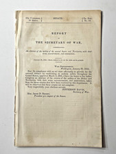 Original 33rd US Congress - 1855 Report of The Secretary of War Jefferson Davis