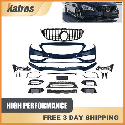 Front Bumper Kit to W205 C63 AMG Facelift 15-21 Mercedes Benz W205 C Class 