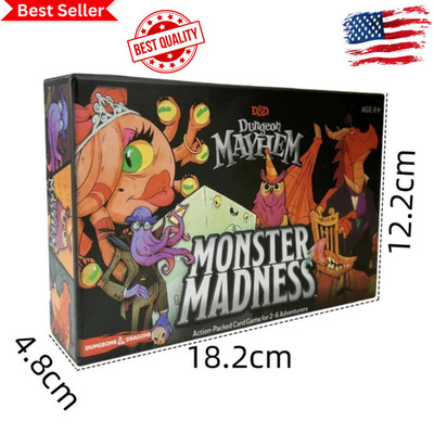 Share Dungeon Mayhem Board Game Cards Monster Madness Card English Toy Gift