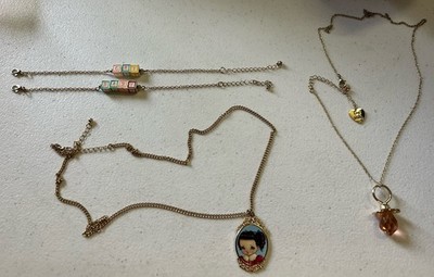 Melanie Martinez Cry Baby Pacifier Portrait Baby Blocks Necklace Long Chain Lot